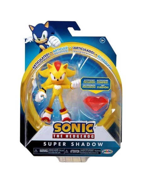 Sonic The Hedgehog-Super Shadow character with Chaos Emerald red JAK40700 Jakks Pacific | Futurartshop.com