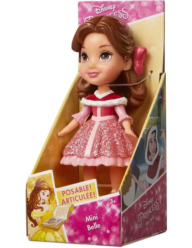 Disney Pricess - Mini Bambola Belle con vestito rosa JAK84616 Jakks Pacific | Futurartshop.com