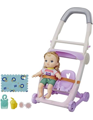 Baby alive Littles blonde doll with trolley ROUE7182 Hasbro | Futurartshop.com