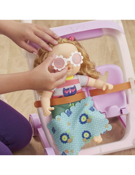 Baby alive Littles blonde doll with trolley ROUE7182 Hasbro | Futurartshop.com
