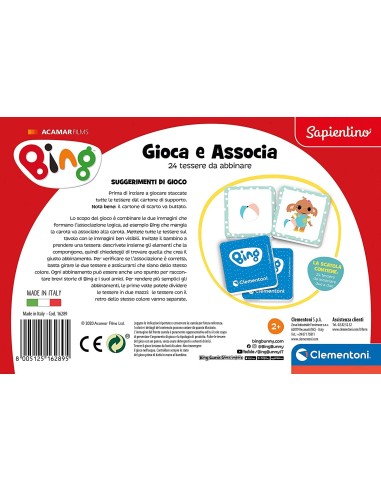 Bing Set gioca e associa CLE16289 Clementoni | Futurartshop.com