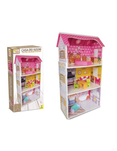 Wooden dream house with accessories TEO40602 Teorema | Futurartshop.com