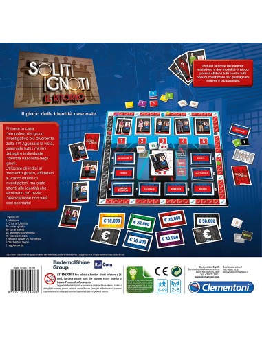 Game usual unknowns the return CLE11499 Clementoni | Futurartshop.com