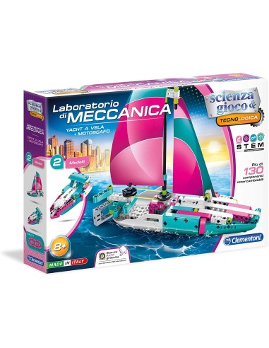 Laboratorio di Meccanica - Yacht a Vela più Motoscafo OLT19088 Clementoni | Futurartshop.com