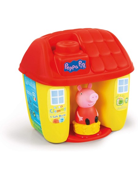 Peppa Pig Clemmy Secchiello con 6 blocchi soffici CLE17346 Clementoni | Futurartshop.com