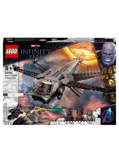 Lego Super Heroes 76186 - Il dragone volante di Black Panther LEG6332656 Lego | Futurartshop.com