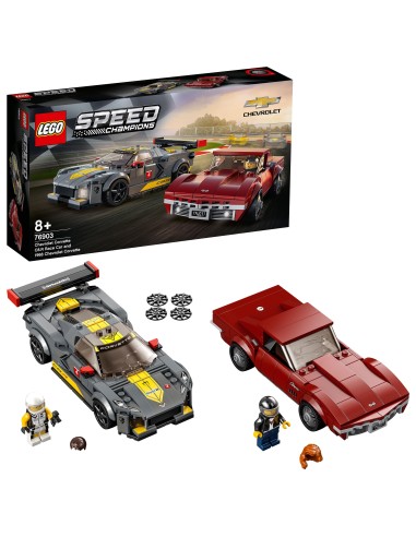 Lego Speed Champions 76903-Chevrolet Corvette C8.R e 1968 LEG6332470 Lego | Futurartshop.com