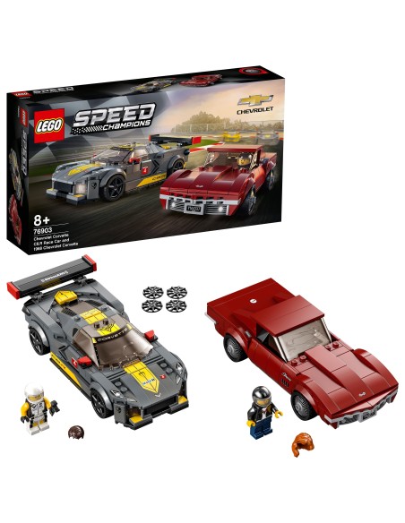 Lego Speed Champions 76903-Chevrolet Corvette C8.R e 1968 LEG6332470 Lego | Futurartshop.com