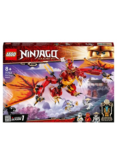 Lego Ninjago 71753-the attack of the fire dragon LEG6332535 Lego | Futurartshop.com