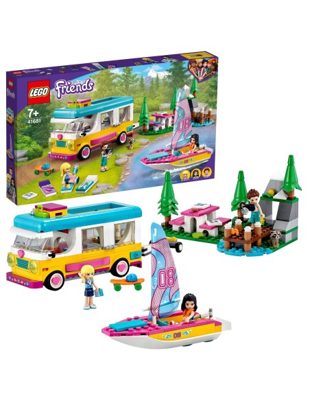 Lego Friends 41681-Camper van in the woods with sailboat LEG6333568 Lego | Futurartshop.com