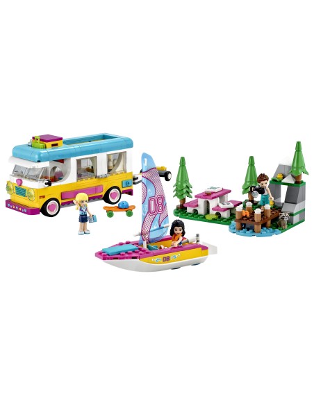 Lego Friends 41681-Camper van in the woods with sailboat LEG6333568 Lego | Futurartshop.com