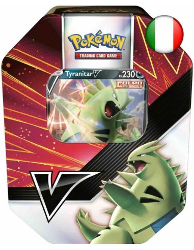 Pokemon tin collectible shots V Tyranitar-V GAM60170/2 Futurart | Futurartshop.com