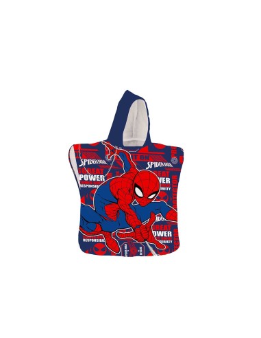 Spider-Man-blue poncho towel CORM00806 MC Coriex | Futurartshop.com