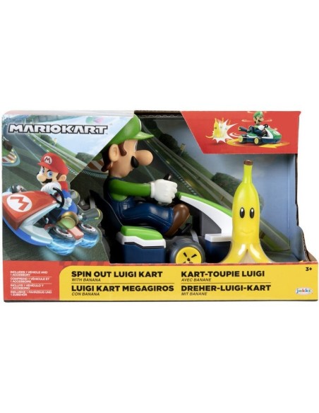 Mariokart Veicolo Spinout Luigi Kart JAK40875 Jakks Pacific | Futurartshop.com