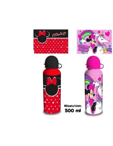 Disney Minnie aluminum water bottle 500 ml 2 graphics CORD02182 MC Coriex | Futurartshop.com