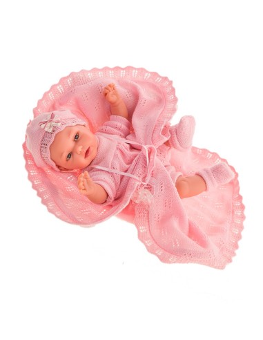 Bambolotto Reborn Peke Baby Pose rosa KRE17089 Antonio Juan | Futurartshop.com