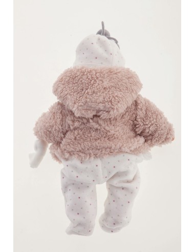 Reborn baby doll Kika with white polka dot onesie KRE11019 Antonio Juan | Futurartshop.com