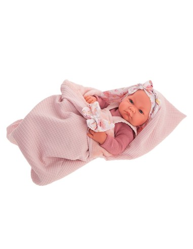 Bambolotto Reborn Nica con sacco rosa KRE50155 Antonio Juan | Futurartshop.com