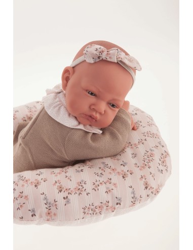Reborn baby doll with nursing pillow KRE33116 Antonio Juan | Futurartshop.com