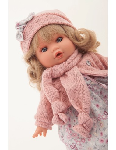 Melenita Reborn baby doll with scarf KRE13040 Antonio Juan | Futurartshop.com