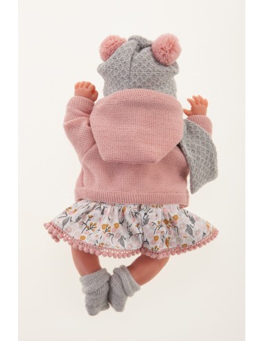 Reborn baby doll Bufanda with flower dress KRE17194 Antonio Juan | Futurartshop.com