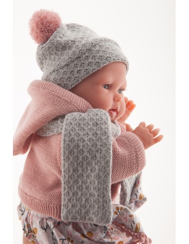 Reborn baby doll Bufanda with flower dress KRE17194 Antonio Juan | Futurartshop.com