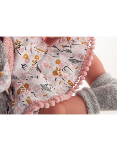 Reborn baby doll Bufanda with flower dress KRE17194 Antonio Juan | Futurartshop.com