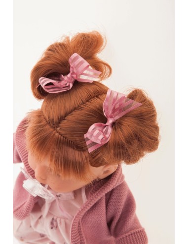 Bambolotto Reborn con capelli rossi e tutina rosa a fiori KRE13144 Antonio Juan | Futurartshop.com