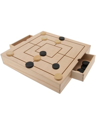 Chess checkers and wooden tria GRAGG-95001 Teorema | Futurartshop.com
