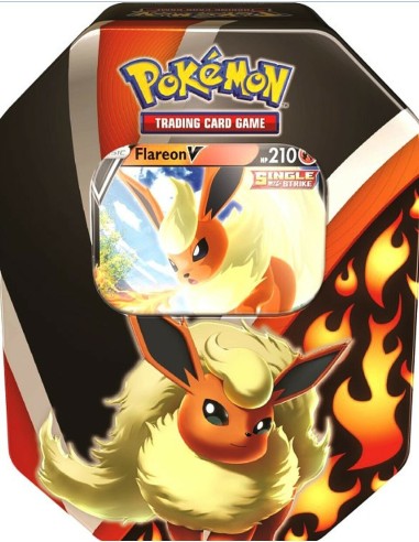 Tin Pokemon da collezione Evoluzioni di Eevee Flareon-V GAMPKW2021-2 Futurart | Futurartshop.com