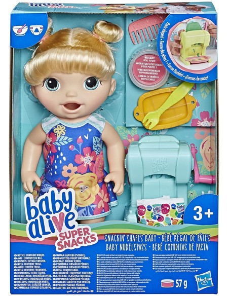 Baby Alive Super Snacks bambola bionda FICE3694 Hasbro | Futurartshop.com