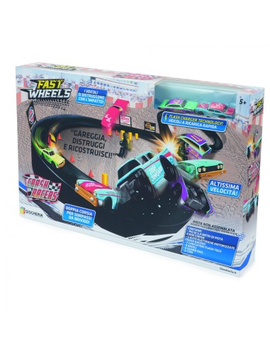 Fast Wheels Track crash Racers 5 meters with 2 cars GIOGGI90256 Giochi Preziosi | Futurartshop.com
