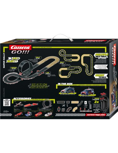 Pista Super Rally 4,9 metri con 2 auto da Rally STA20062495 Carrera go | Futurartshop.com
