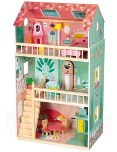 Happy Day wooden dollhouse JAN06580 Futurart | Futurartshop.com