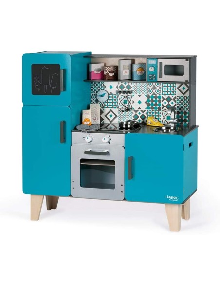 Maxi Kitchen in Lagoon wood JAN06555 Futurart | Futurartshop.com