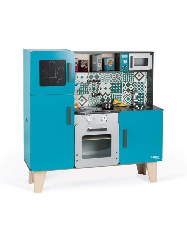 Maxi Kitchen in Lagoon wood JAN06555 Futurart | Futurartshop.com