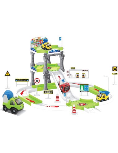Giò Baby multi-storey parking with 4 vehicles GIOGGI90368 Giochi Preziosi | Futurartshop.com