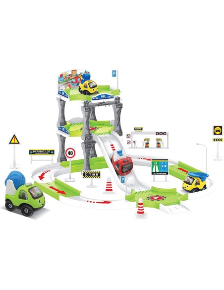 Giò Baby Parcheggio multipiano con 4 veicoli GIOGGI90368 Giochi Preziosi | Futurartshop.com