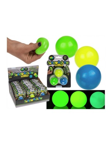 Throw & Glow Balls pack with 3 balls 4cm OYB12/0805 Out of The Blue | Futurartshop.com