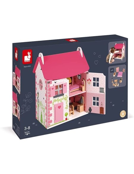 Casa delle bambole in legno mademoiselle JAN06581 Futurart | Futurartshop.com