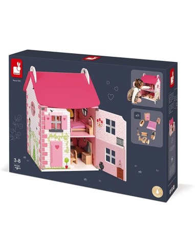 Casa delle bambole in legno mademoiselle JAN06581 Futurart | Futurartshop.com