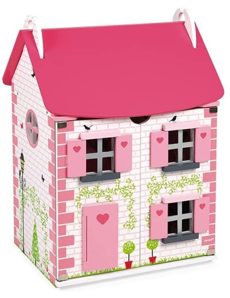 Wooden doll house mademoiselle JAN06581 Futurart | Futurartshop.com