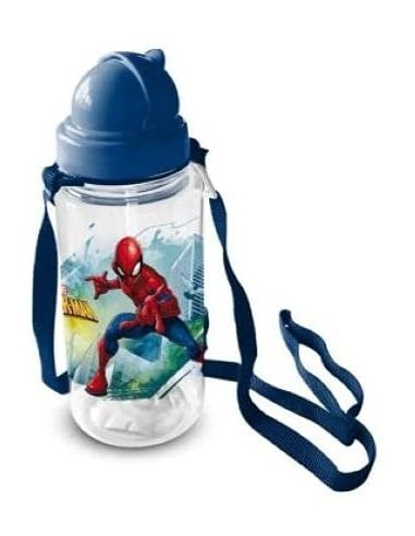 Spider-Man Borraccia trasparente con tracolla HAS59717 Futurart | Futurartshop.com
