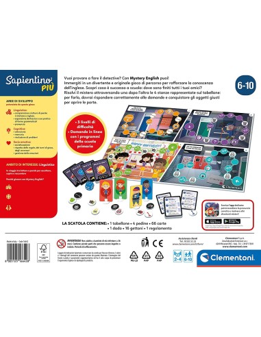 Sapientino più-MyStery English CLE16642 Clementoni | Futurartshop.com