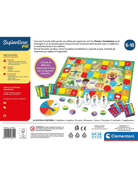 Sapientino Più-words and vocabulary CLE16641 Clementoni | Futurartshop.com