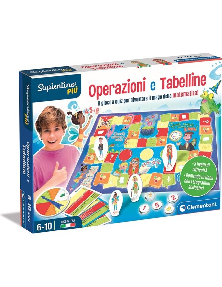 Sapientino more operations and tables CLE16640 Clementoni | Futurartshop.com