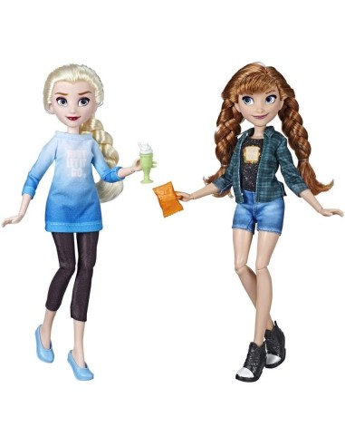Disney Princess Frozen Comfy Squad Bambole Anna e Elsa TOYE7417 Hasbro | Futurartshop.com