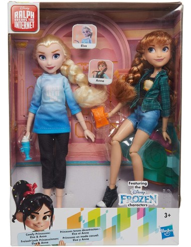 Disney Princess Frozen Comfy Squad Bambole Anna e Elsa TOYE7417 Hasbro | Futurartshop.com