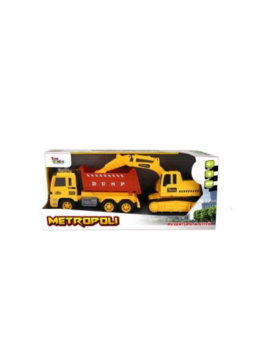 Metropoli 2 Mezzi da lavoro con luci e suoni TOY27483 Toys Garden | Futurartshop.com