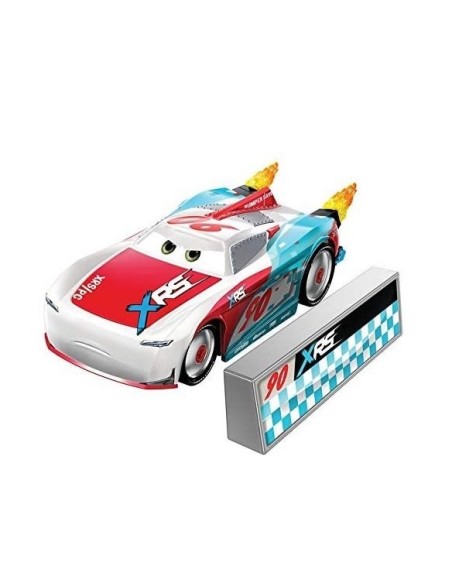 Cars XRS Roket Racing Veicolo Paul Conrev con Blast wall GBLGKB87/GKB94 Mattel | Futurartshop.com